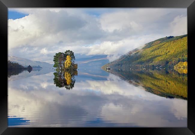 Loch Tay Reflections Framed Print by Andrew Ray