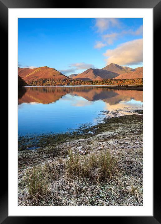 Morning at Derwent Water Framed Mounted Print by Andrew Ray