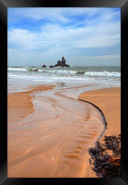 Broad Haven Beach Framed Print by Andrew Ray