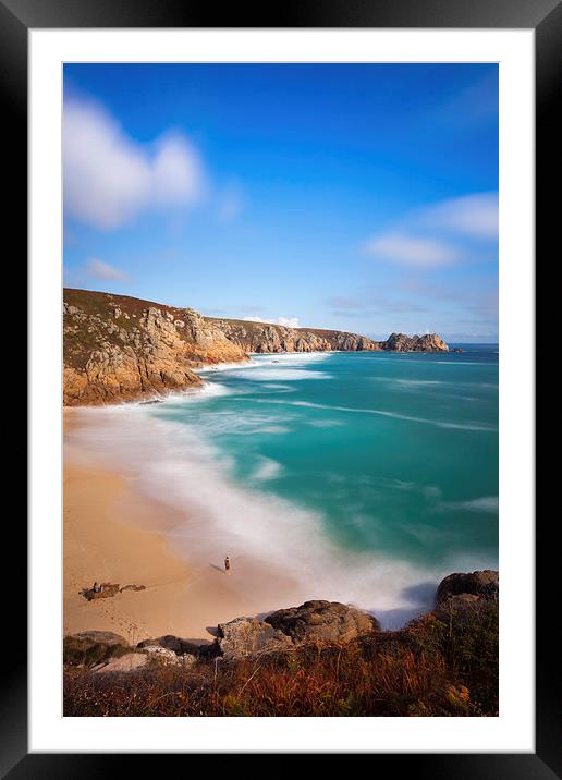 Coast Path View (Porthcurno) Framed Mounted Print by Andrew Ray