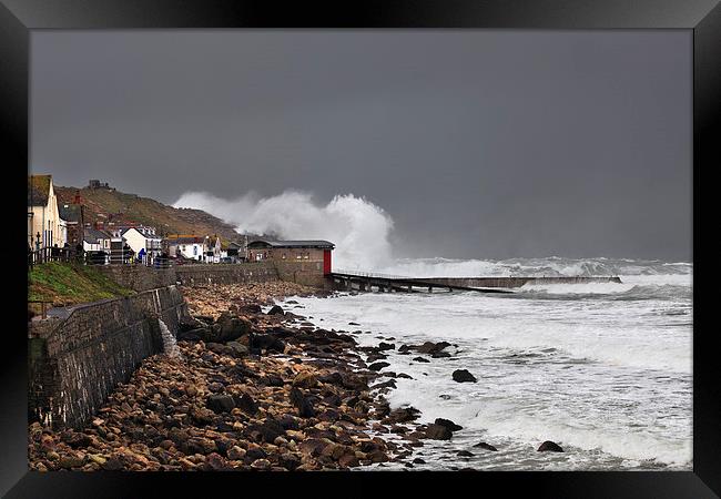 Atlantic Storm (Sennen Cove)   Framed Print by Andrew Ray