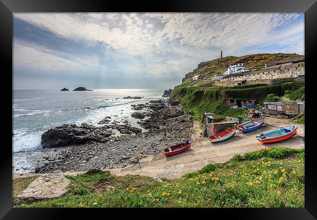 Cape Cornwall View Framed Print by Andrew Ray