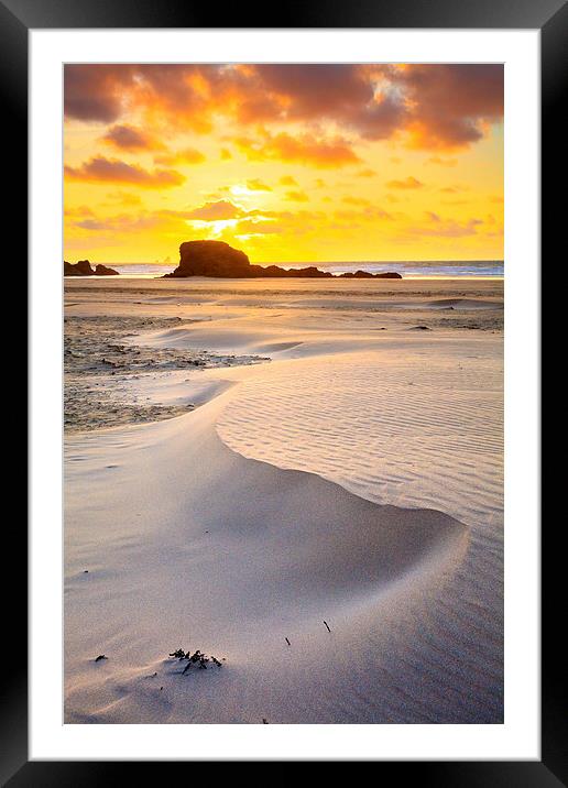 Dunes on the Beach (Perranporth) Framed Mounted Print by Andrew Ray