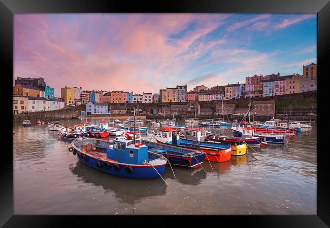 Tenby at Sunset   Framed Print by Andrew Ray