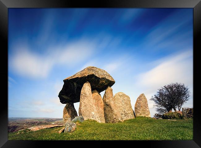 Pentre Ifan Framed Print by Andrew Ray