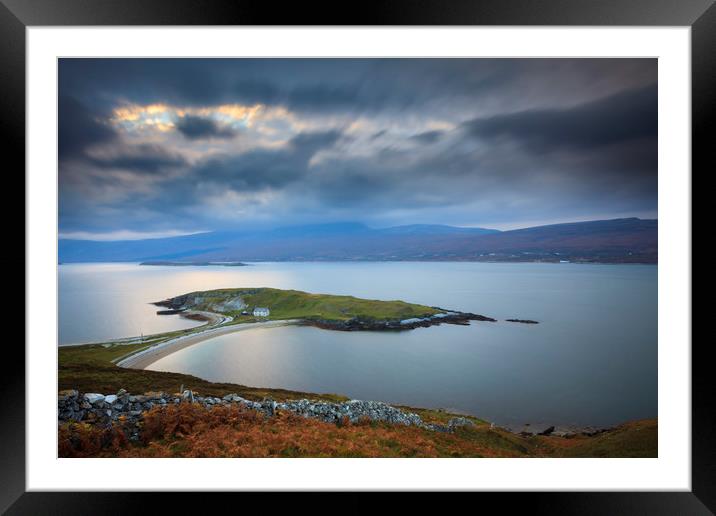Sunset over Loch Eriboll Framed Mounted Print by Andrew Ray