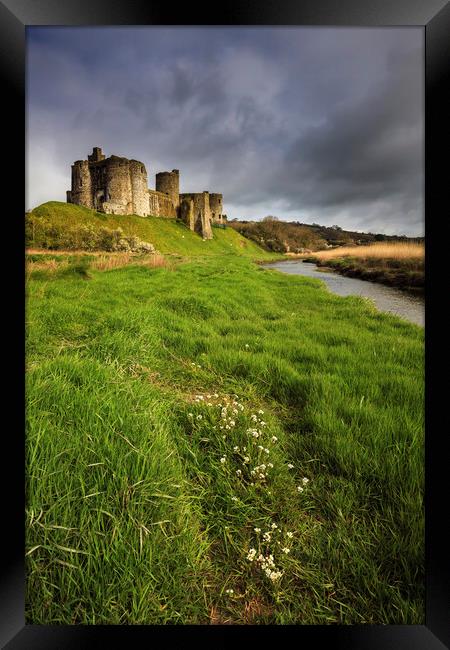 Kidwelly Castle Framed Print by Andrew Ray