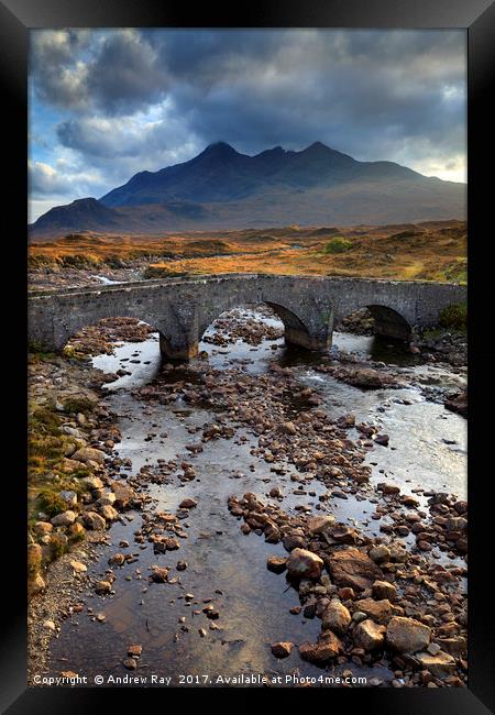 Sligachan Bridge Framed Print by Andrew Ray