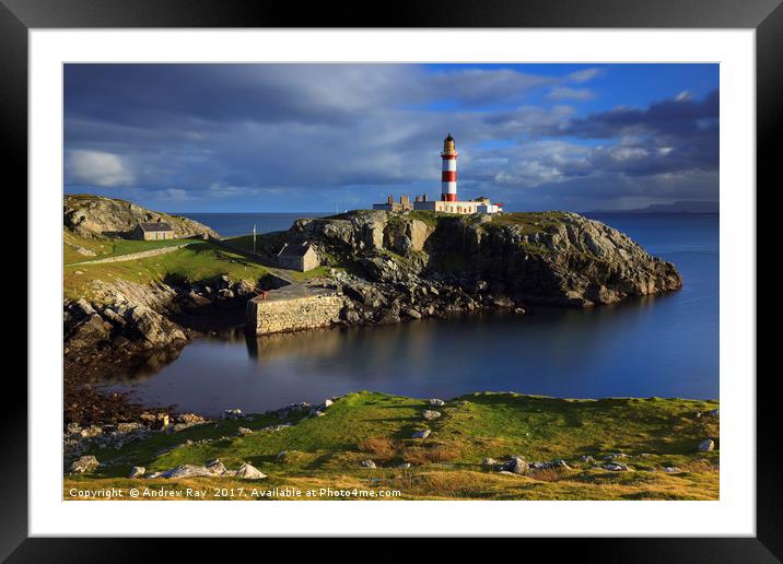 Eilean Glas Lighthouse (Scalpay)  Framed Mounted Print by Andrew Ray