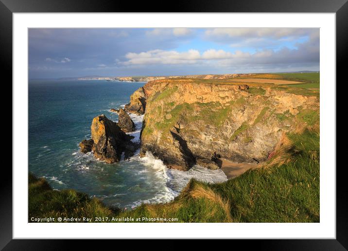 Hells Mouth Framed Mounted Print by Andrew Ray