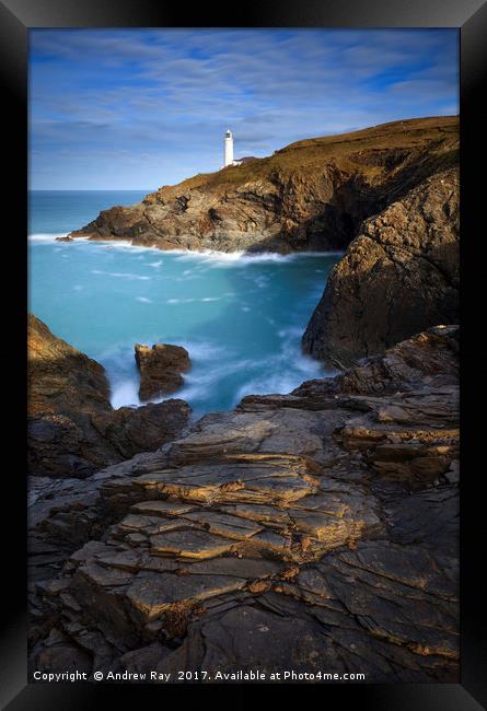 Trevose Head Lighthouse Framed Print by Andrew Ray