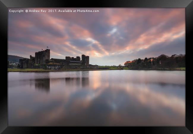 Caerphilly Reflections  Framed Print by Andrew Ray