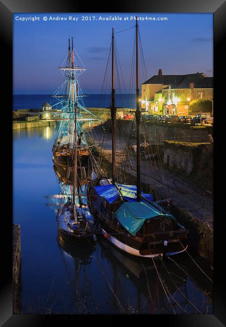 Charlestown Twilight Framed Print by Andrew Ray