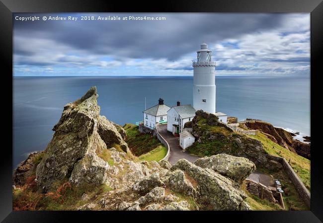 Lighthouse at Start Point Framed Print by Andrew Ray