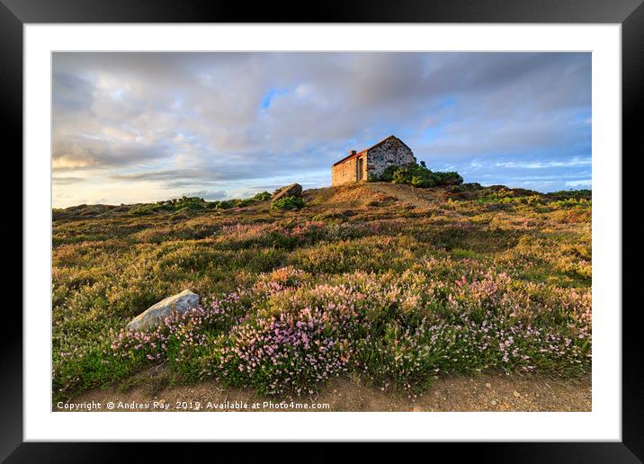 Tywarnhayle crib hut Framed Mounted Print by Andrew Ray