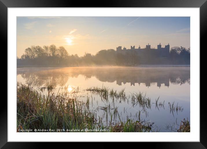 Morning at Framlingham Castle Framed Mounted Print by Andrew Ray
