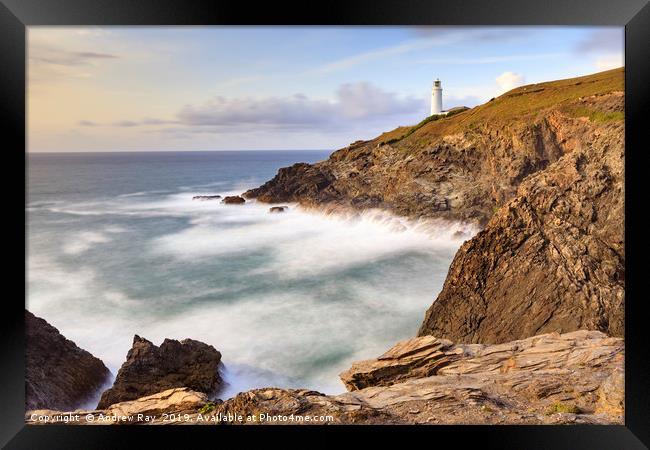 Evening at Trevose Framed Print by Andrew Ray