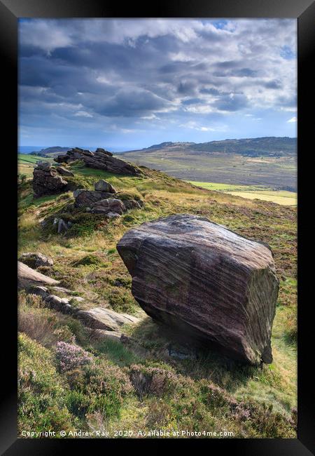 Newstones (Peak District) Framed Print by Andrew Ray