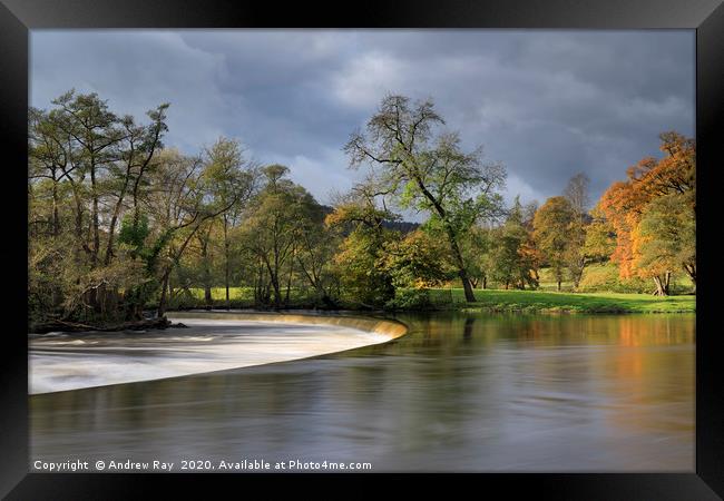 Autumn afternoon (Horseshoe Falls).tif Framed Print by Andrew Ray