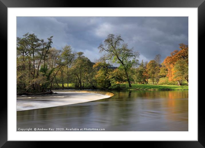 Autumn afternoon (Horseshoe Falls).tif Framed Mounted Print by Andrew Ray