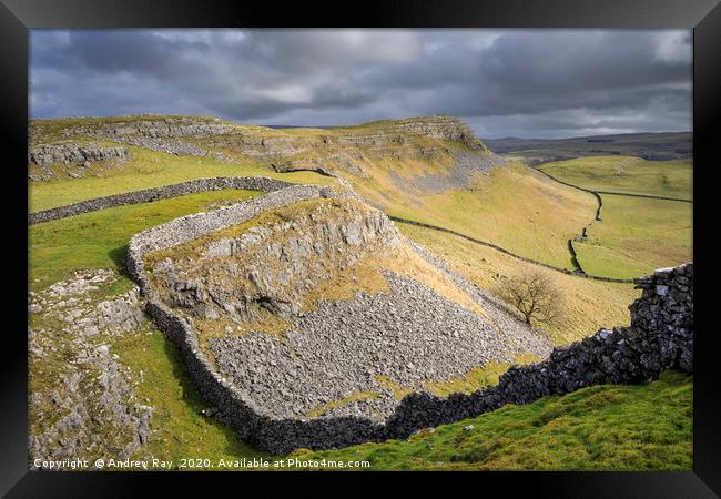 Smearsett Scar from Pot Scar Framed Print by Andrew Ray