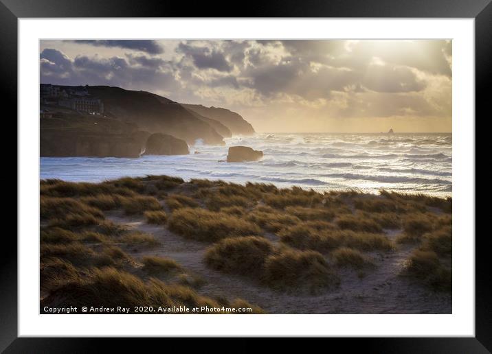 Dunes View (Perranporth) Framed Mounted Print by Andrew Ray