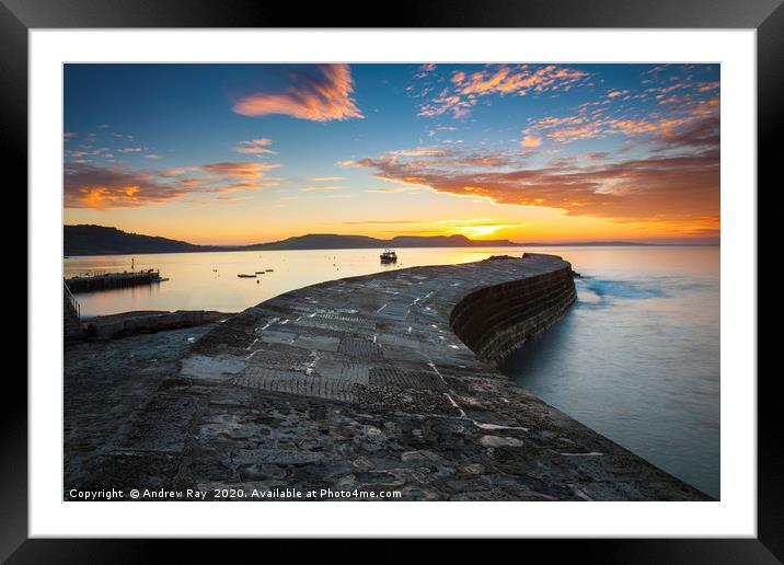 Sunrise from the Cobb Framed Mounted Print by Andrew Ray