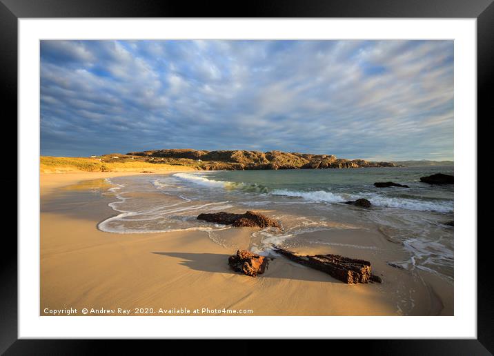 Oldshoremore Beach Framed Mounted Print by Andrew Ray