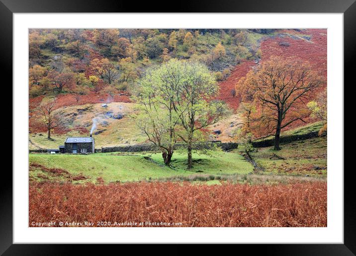 Autumn at Alisongrass Hoghouse Framed Mounted Print by Andrew Ray