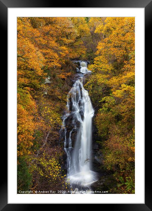 Black Spout (Perthshire) Framed Mounted Print by Andrew Ray