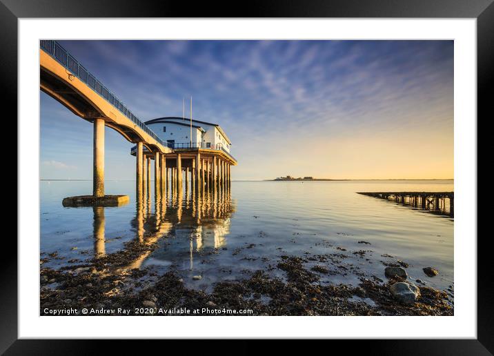 RNLI Station (Roa Island) Framed Mounted Print by Andrew Ray