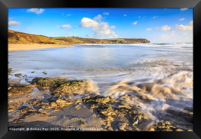 Pendower View Framed Print by Andrew Ray