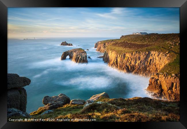 Lands End View Framed Print by Andrew Ray