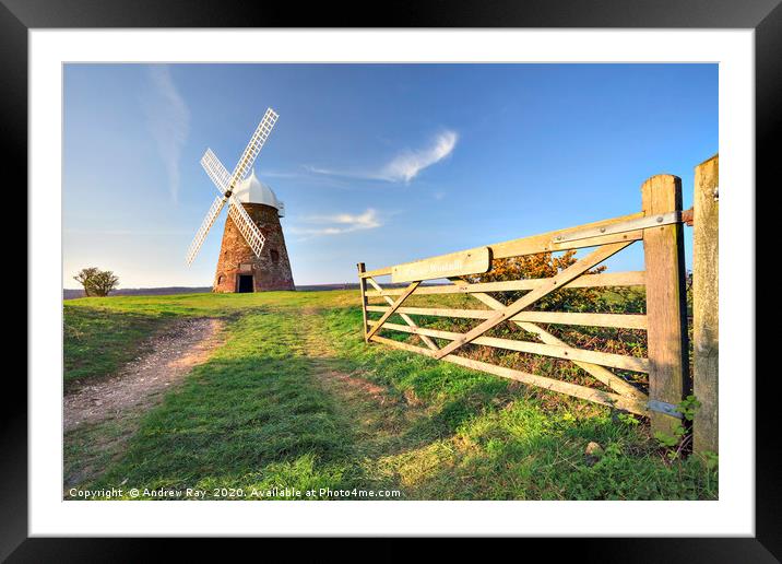 Gateway to Halnakar Windmill Framed Mounted Print by Andrew Ray