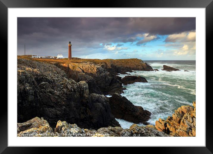 Butt of Lewis Lighthouse Framed Mounted Print by Andrew Ray