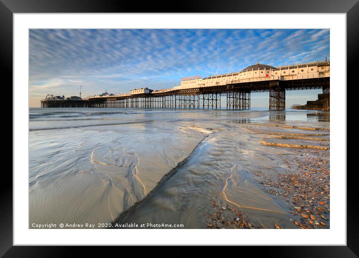 Towards Palace Pier (Brighton) Framed Mounted Print by Andrew Ray