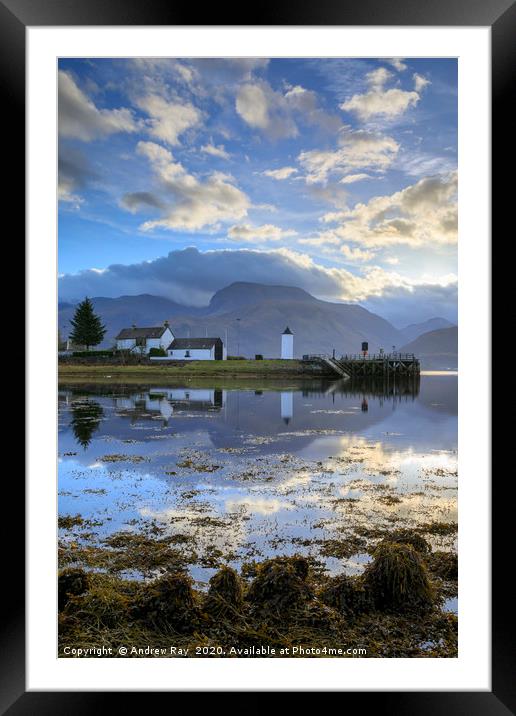 Morning at Corpach Framed Mounted Print by Andrew Ray