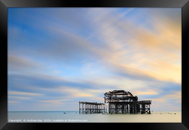 West Pier (Brighton) Framed Print by Andrew Ray