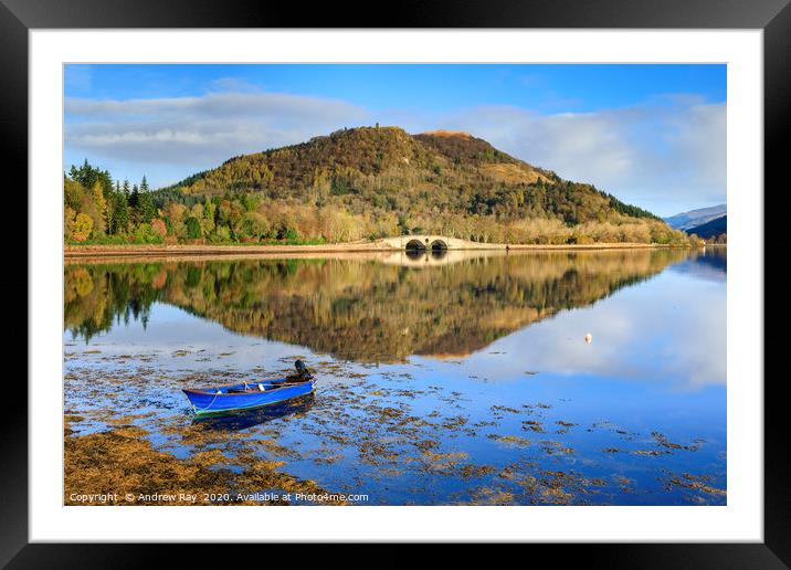 Boat at Inveraray Framed Mounted Print by Andrew Ray