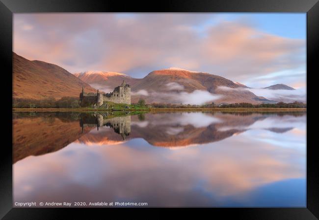 Autumn morning (Loch Awe) Framed Print by Andrew Ray