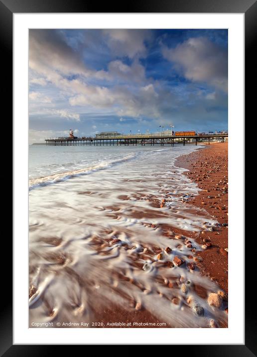 Paignton Beach Framed Mounted Print by Andrew Ray