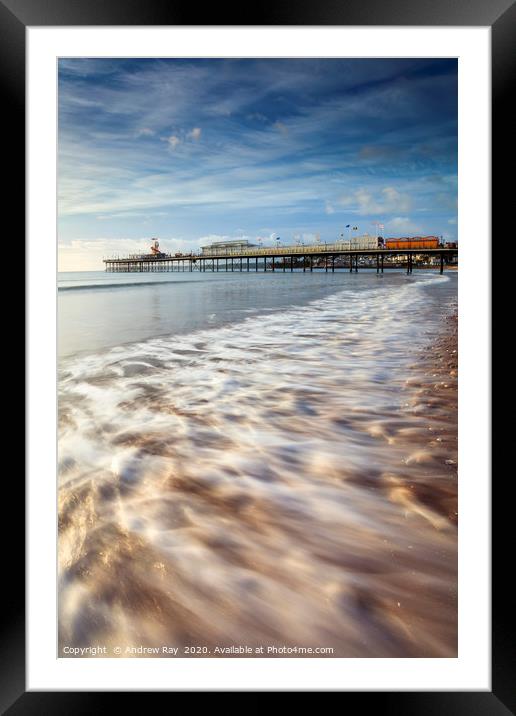 Towards Paignton Pier Framed Mounted Print by Andrew Ray
