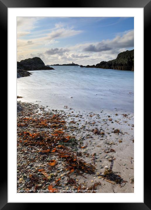 Rhoscolyn Beacon   Framed Mounted Print by Andrew Ray