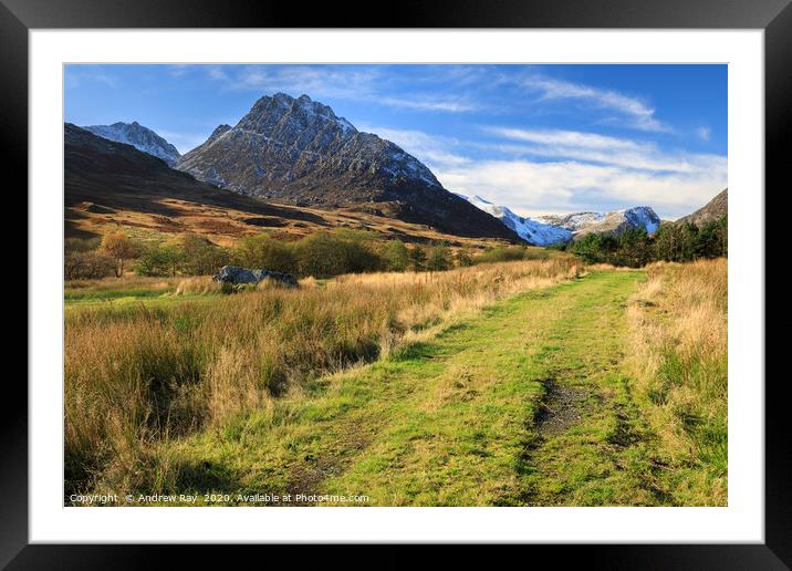 Tryfan view Framed Mounted Print by Andrew Ray