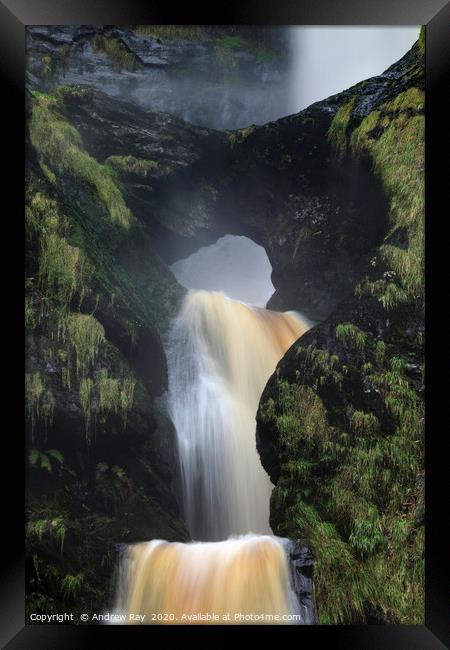 Pistyll Rhaeadr Arch Framed Print by Andrew Ray