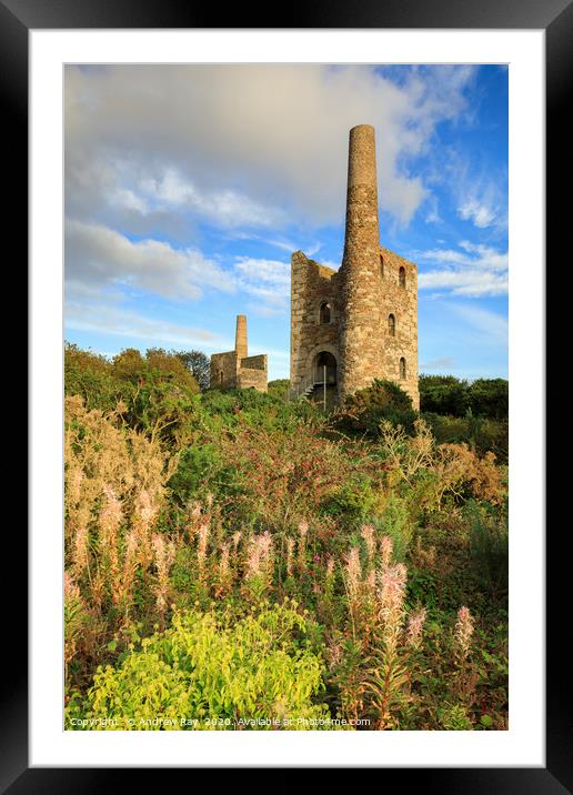 Summer evening (Wheal Peevor) Framed Mounted Print by Andrew Ray