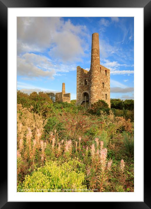 Wheal Peevor Framed Mounted Print by Andrew Ray