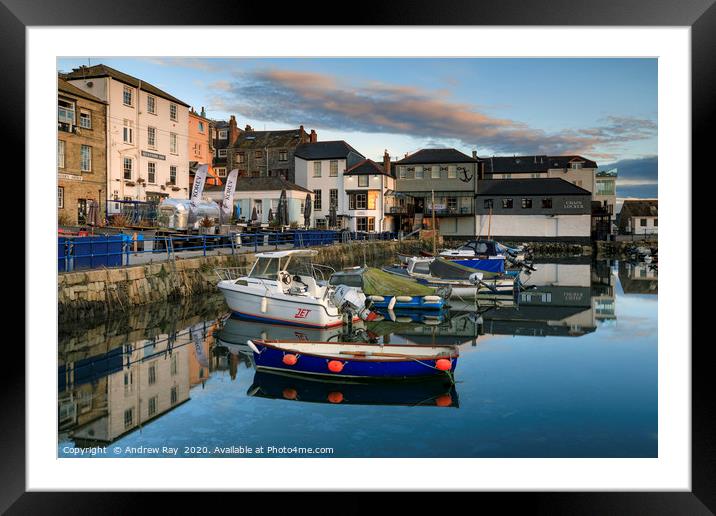 Morning at Custom House Quay Framed Mounted Print by Andrew Ray