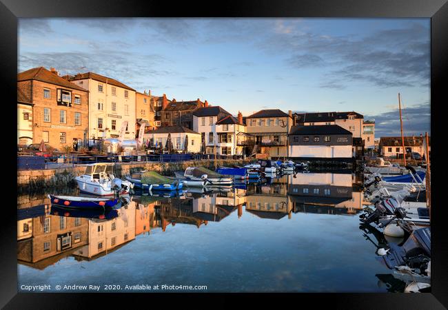 Morning light (Custom House Quay) Framed Print by Andrew Ray