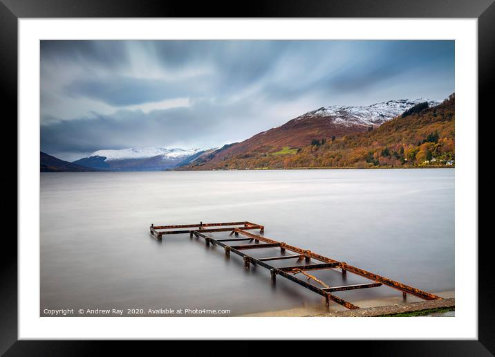 Loch Earn Framed Mounted Print by Andrew Ray